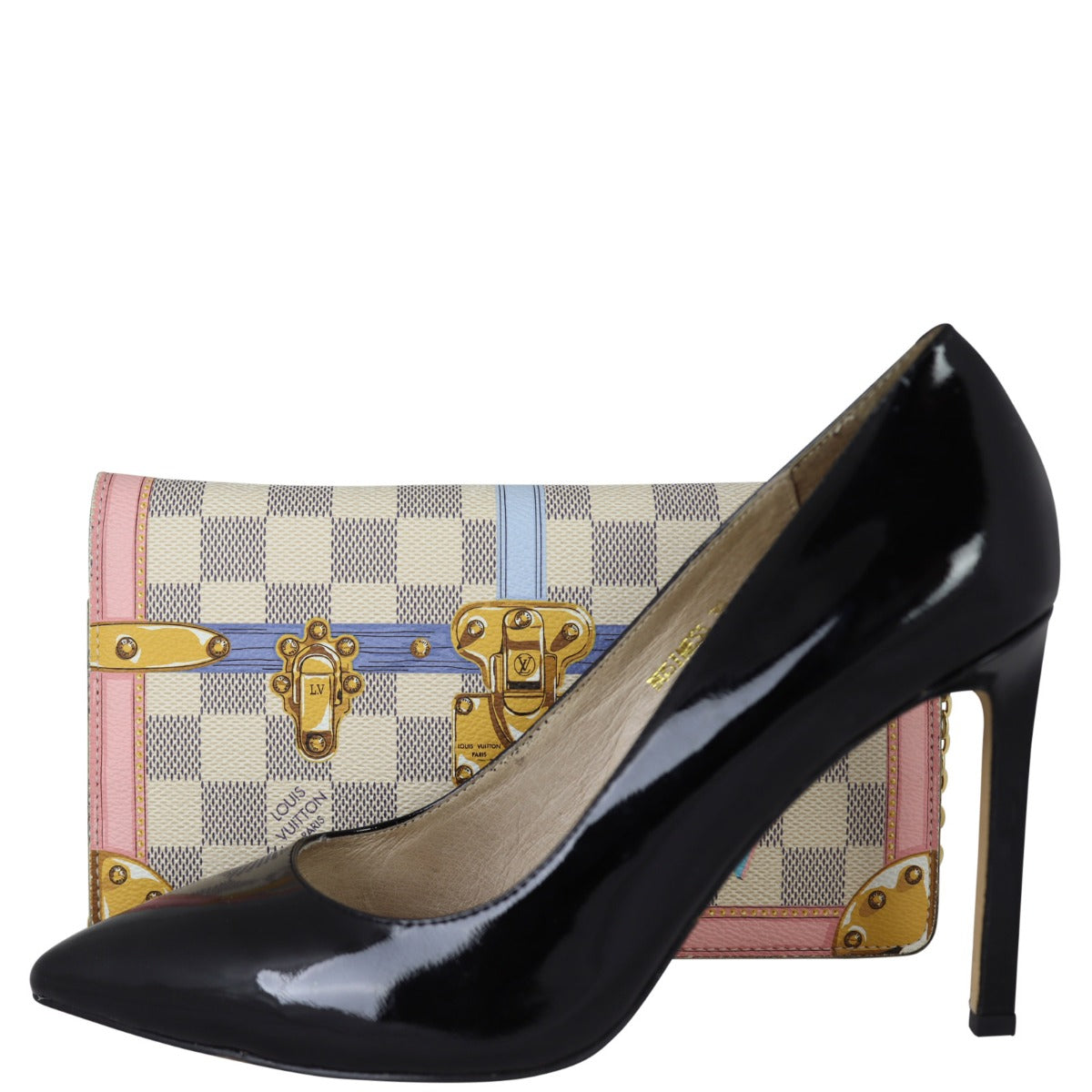 Louis Vuitton Summer Trunks Weekend Pochette Damier Azur Shoe