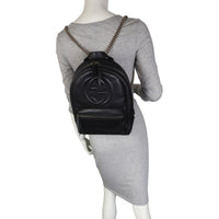 Gucci Soho Leather Chain Backpack Mannequin