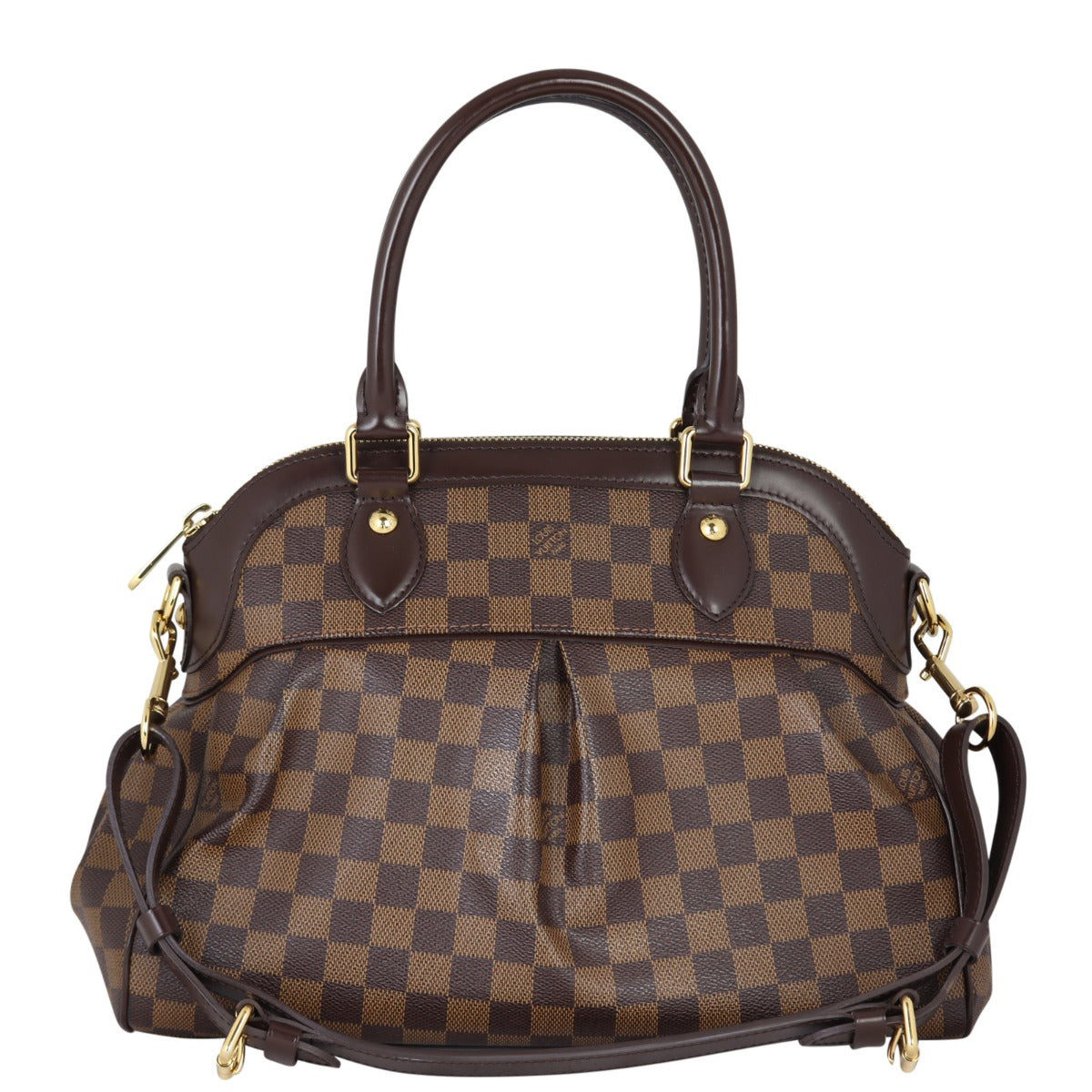 Louis Vuitton Trevi PM Damier Ebene Front With Strap