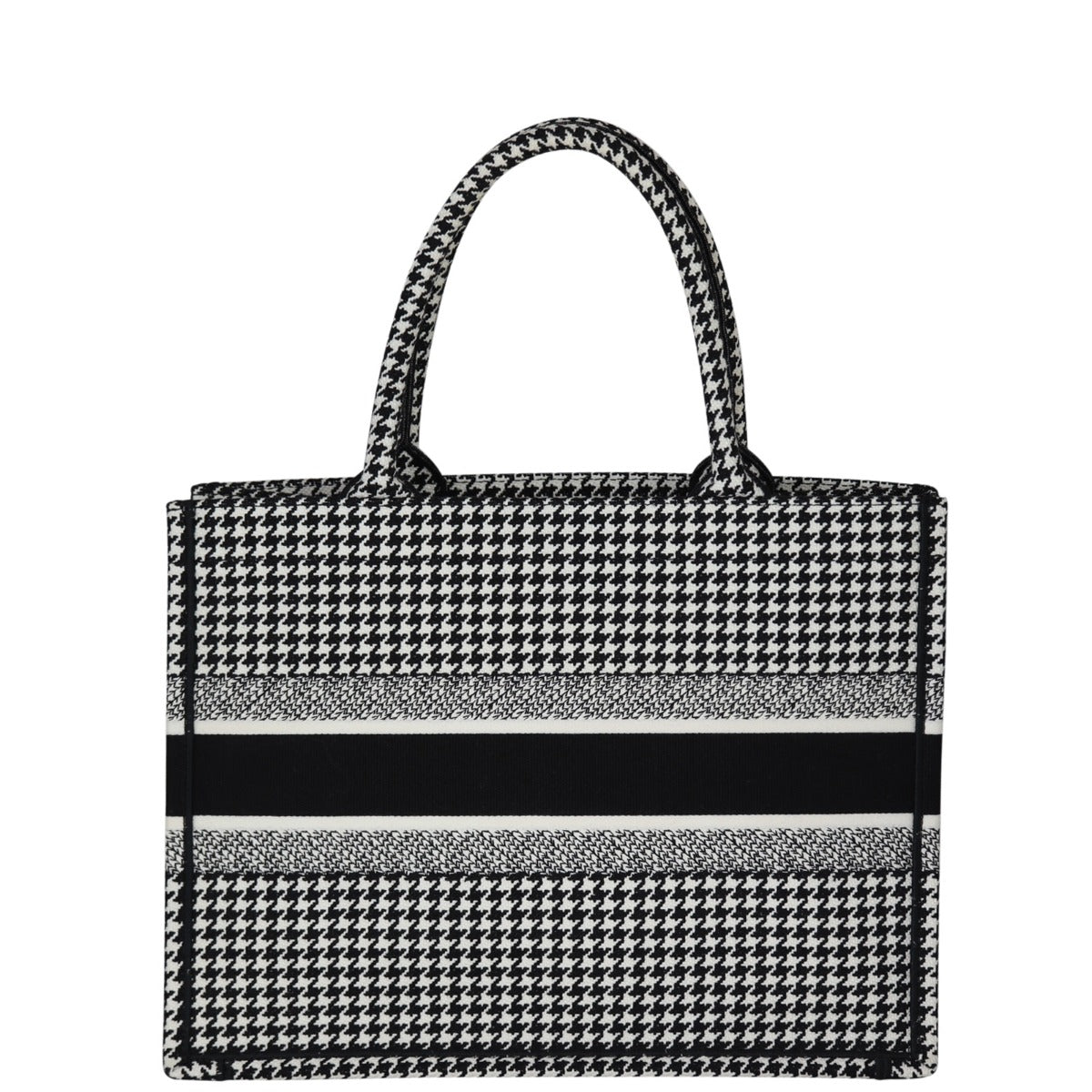 Dior Book Tote Medium Houndstooth Back
