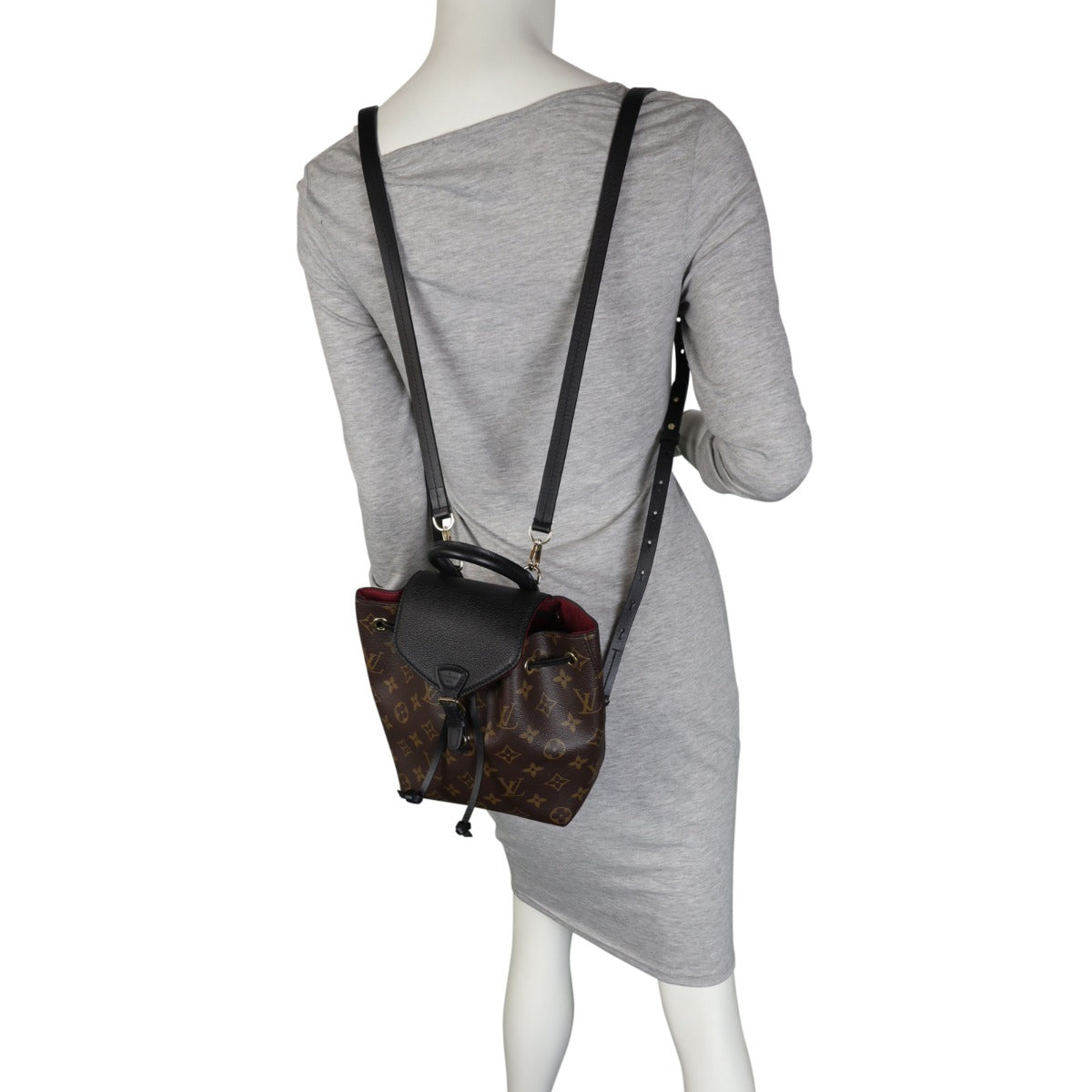 Louis Vuitton Montsouris BB Backpack Monogram Noir Mannequin