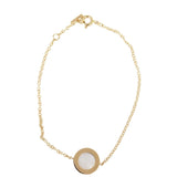 Tiffany & Co T Circle Diamond and Mother of Pearl 18k Rose Gold Bracelet