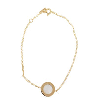 Tiffany & Co T Circle Diamond and Mother of Pearl 18k Rose Gold Bracelet