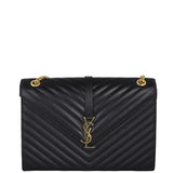 Saint Laurent Matelasse Envelope Large Bag Front