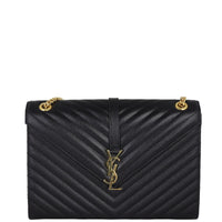 Saint Laurent Matelasse Envelope Large Bag Front
