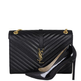 Saint Laurent Matelasse Envelope Large Bag Shoe