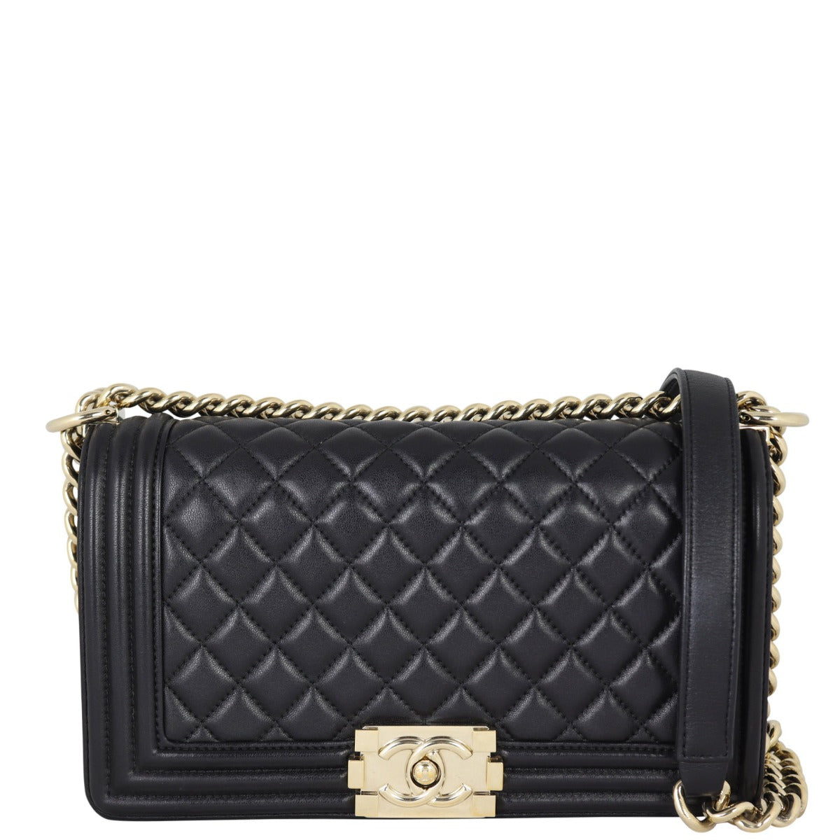 Chanel Boy Old Medium Front with Strap