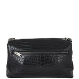 Saint Laurent West Hollywood Medium Croc-Embossed Back