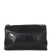 Saint Laurent West Hollywood Medium Croc-Embossed Back