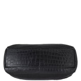 Saint Laurent West Hollywood Medium Croc-Embossed Base