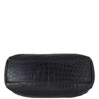 Saint Laurent West Hollywood Medium Croc-Embossed Base