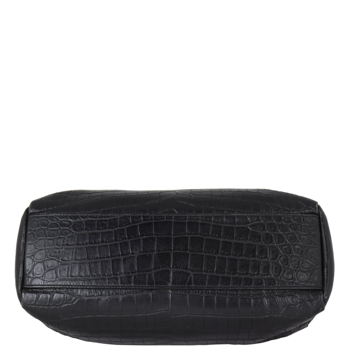 Saint Laurent West Hollywood Medium Croc-Embossed Base