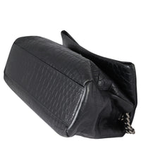 Saint Laurent West Hollywood Medium Croc-Embossed Corner Distance