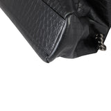 Saint Laurent West Hollywood Medium Croc-Embossed Corner Closeup
