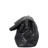 Saint Laurent West Hollywood Medium Croc-Embossed Side