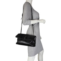 Saint Laurent West Hollywood Medium Croc-Embossed Mannequin