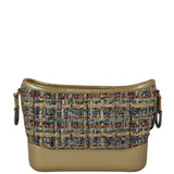 Chanel Gabrielle Tweed Hobo Small Back