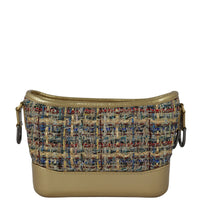 Chanel Gabrielle Tweed Hobo Small Back