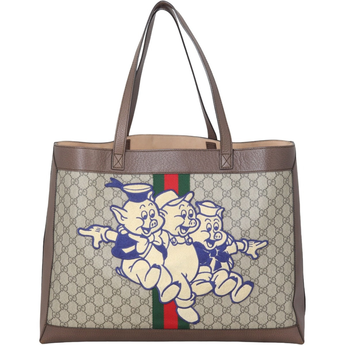 Gucci GG Ophidia Tote With Three Little Pigs