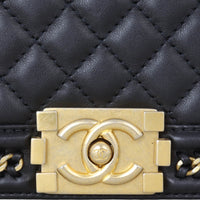 Chanel Boy Old Medium Paris-Rome Chain Top Handle