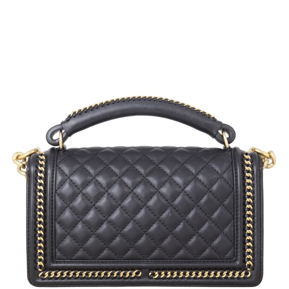 Chanel Boy Old Medium Paris-Rome Chain Top Handle