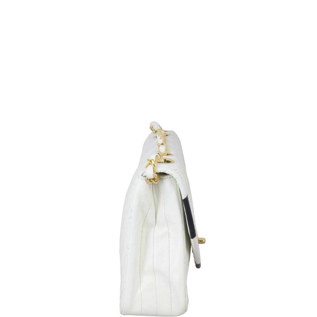 Chanel Vintage Half Moon Single Flap Bag