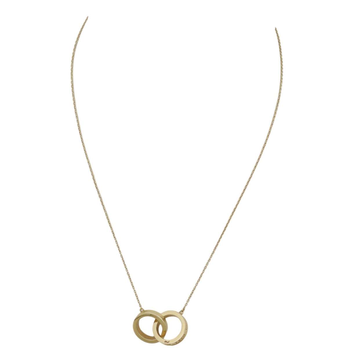 Tiffany & Co. 1837 Interlocking Circles Pendant 18k Yellow Gold Necklace