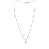 Tiffany & Co. Solitaire Diamond Pendant Platinum Necklace