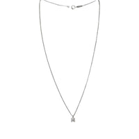 Tiffany & Co. Solitaire Diamond Pendant Platinum Necklace