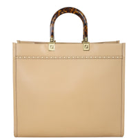 Fendi Sunshine Shopper Medium Python Trim