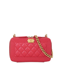 Chanel Boy Phone Pouch With Chain