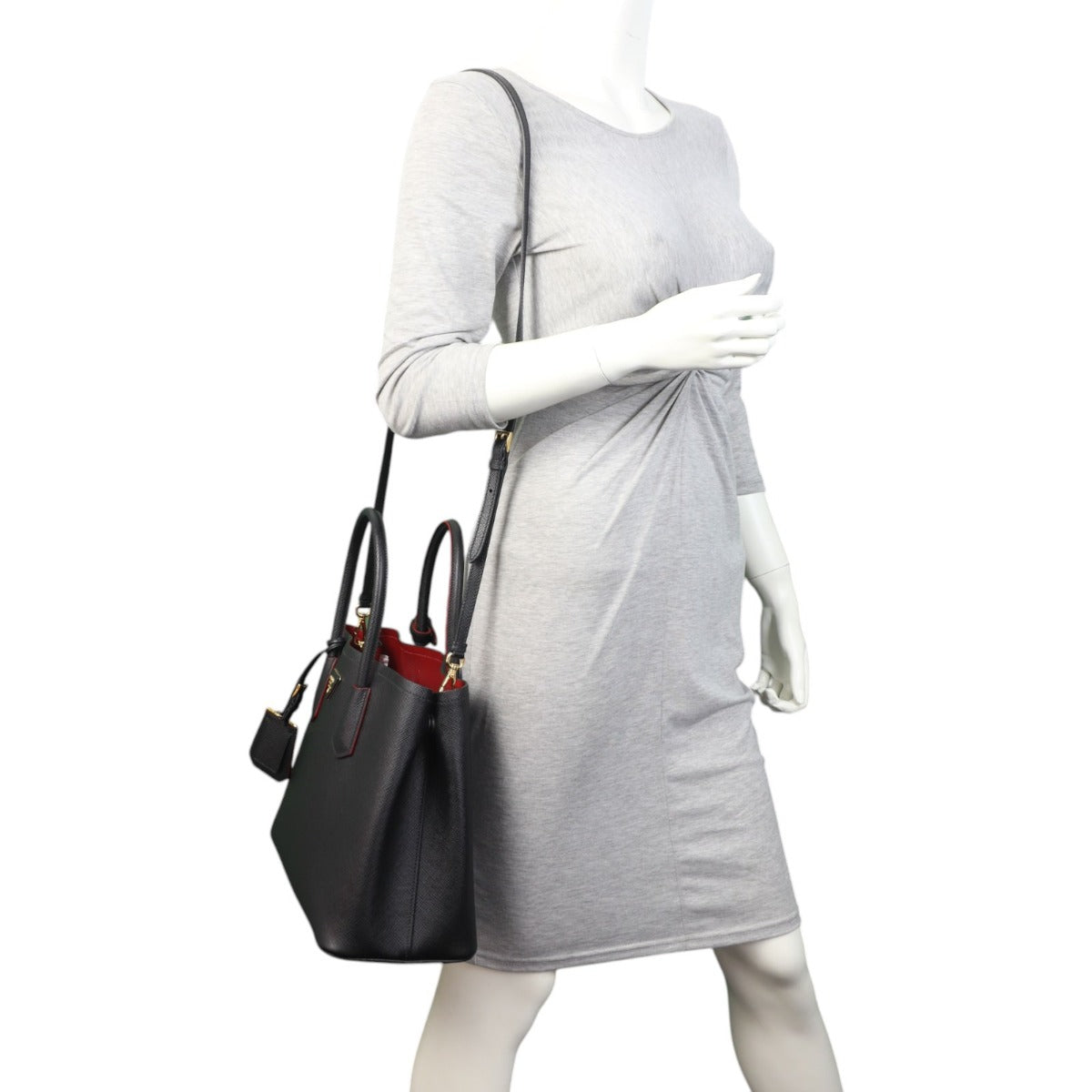 Prada Saffiano Cuir Double Bag Medium