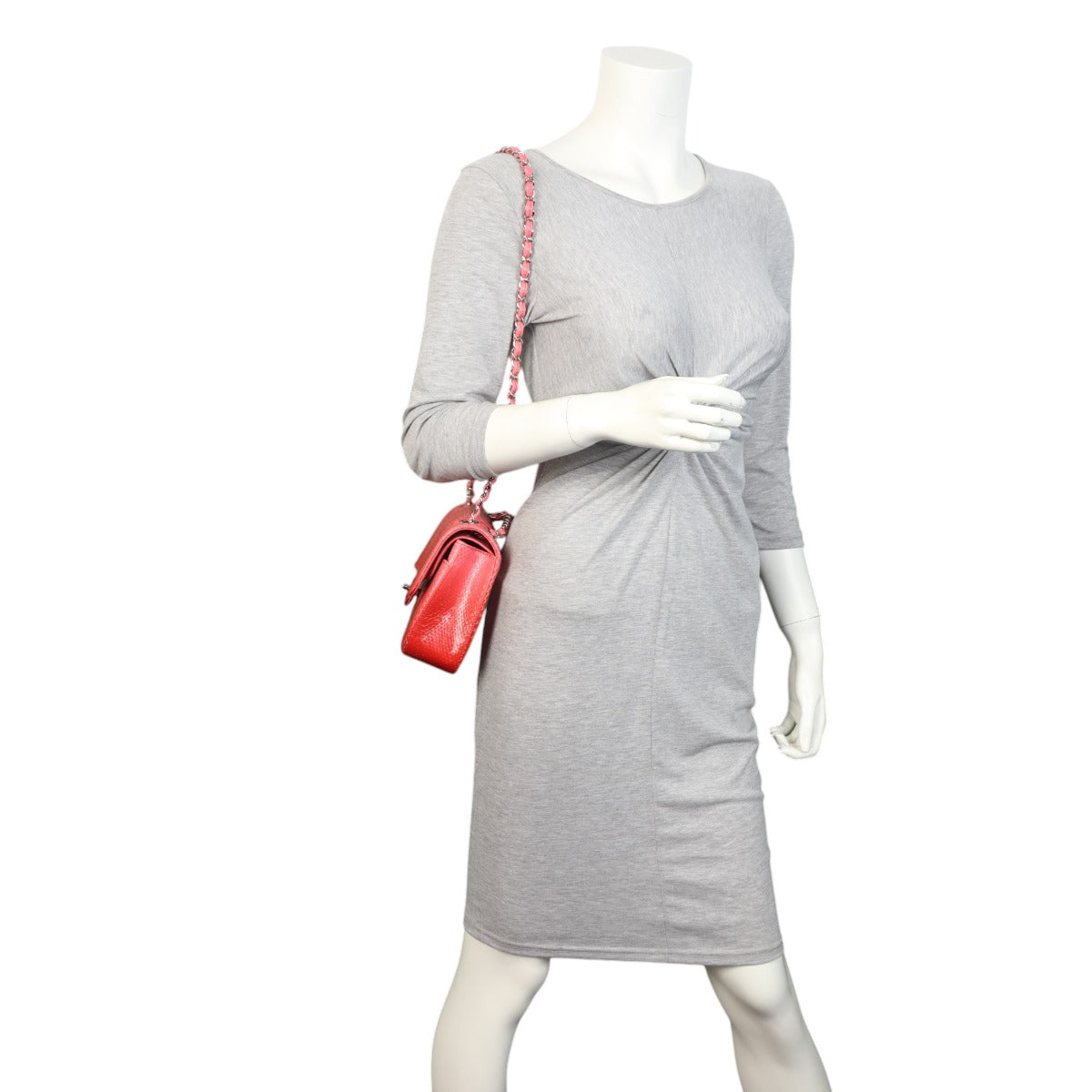 Chanel Classic Double Flap Medium Python Ombre