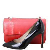 Chanel Classic Double Flap Medium Python Ombre