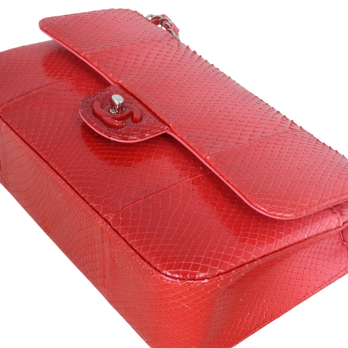 Chanel Classic Double Flap Medium Python Ombre