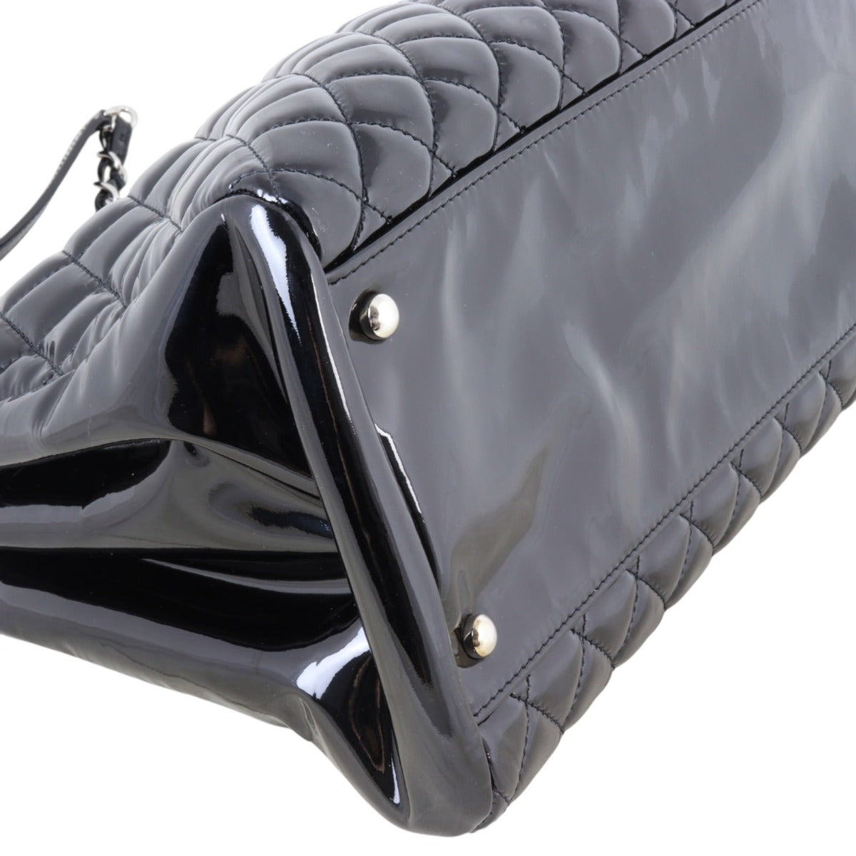 Chanel Mademoiselle Bowler Bag Patent Large