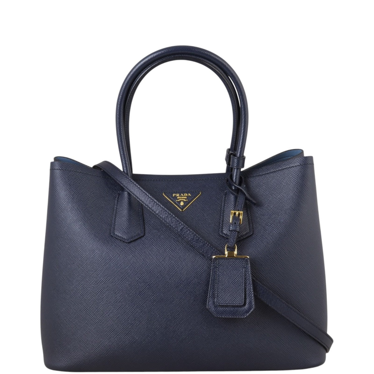 Prada Saffiano Cuir Double Bag Large