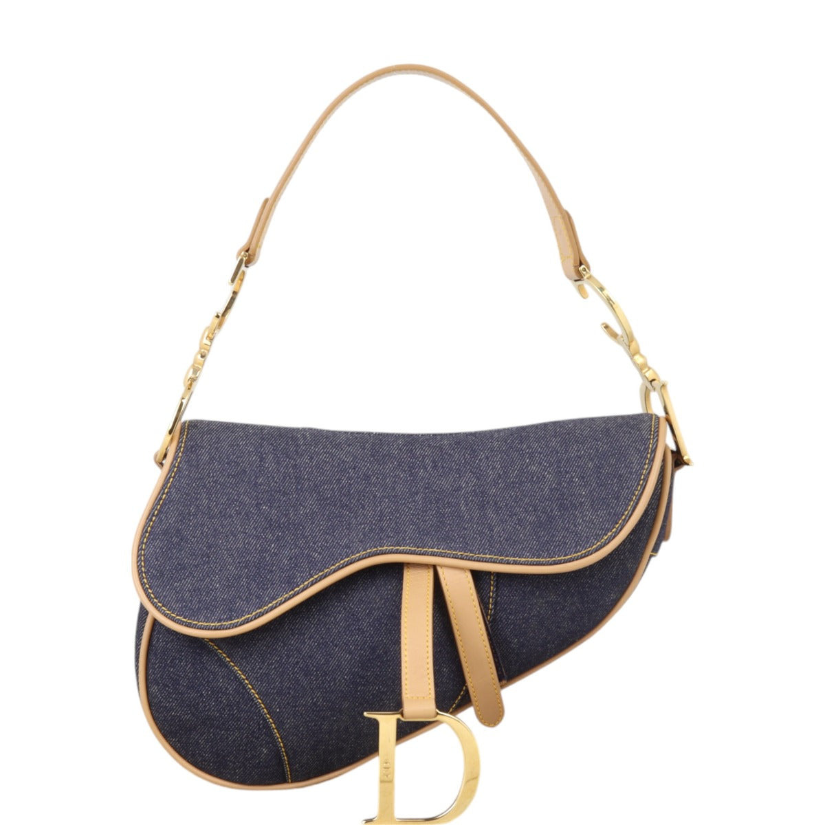 Dior Vintage Saddle Bag Denim