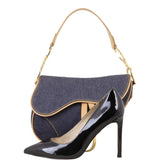 Dior Vintage Saddle Bag Denim