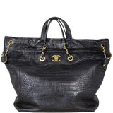 Chanel Paris-New York Coco Croc Tote Large