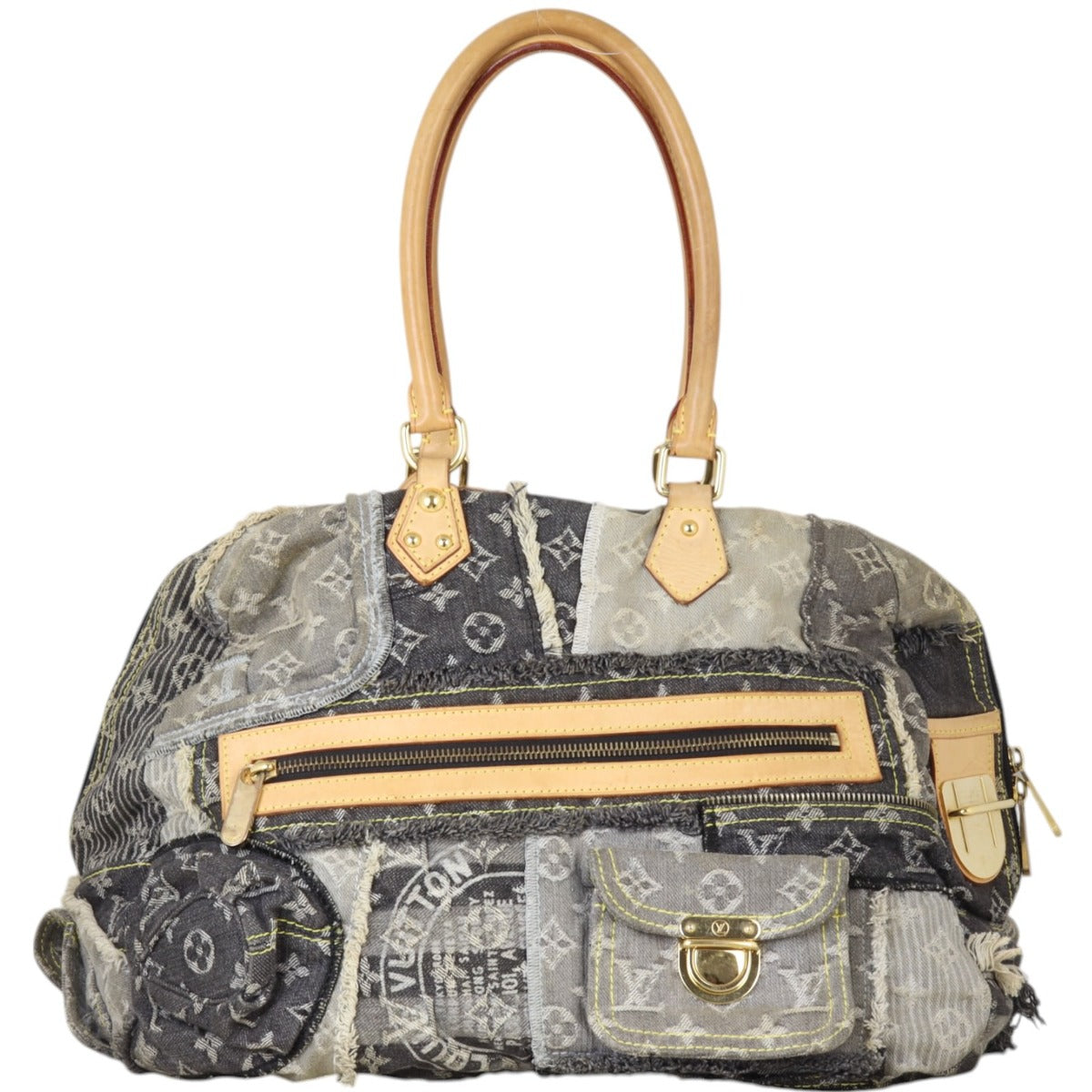 Louis Vuitton Bowly Denim Patchwork