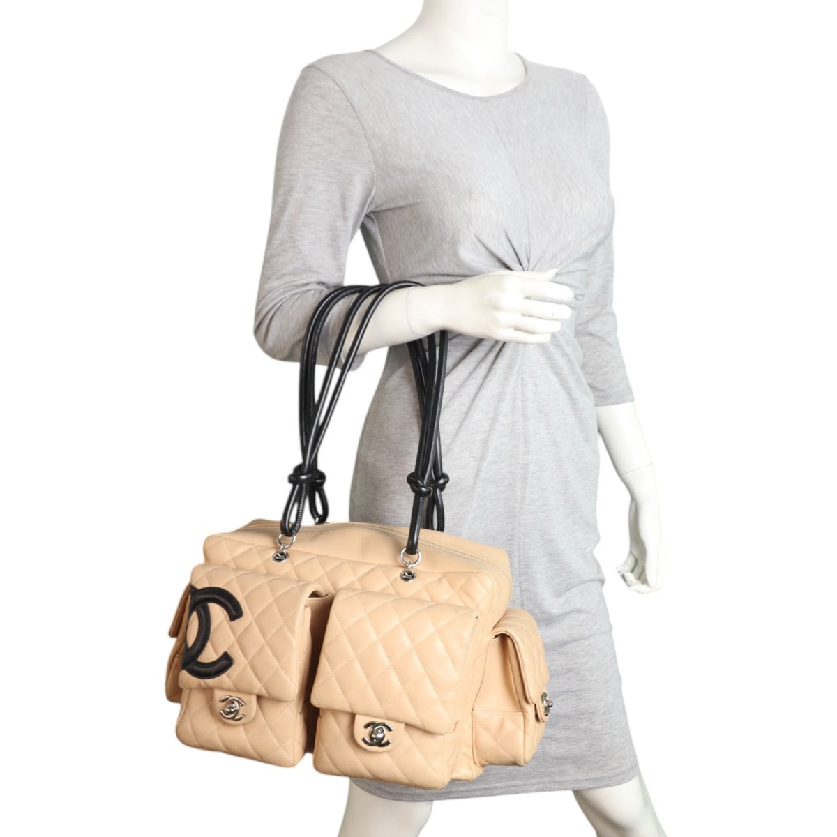 Chanel Ligne Cambon Reporter Bag Large