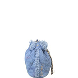 Chanel Bucket Fringe Denim Mood Small