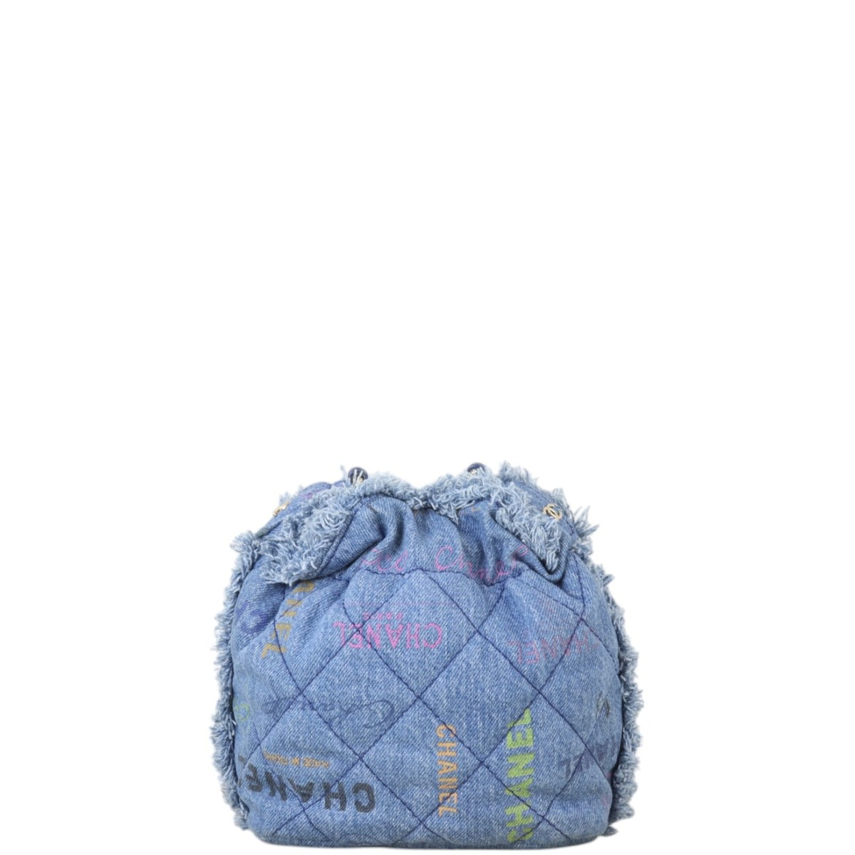 Chanel Bucket Fringe Denim Mood Small