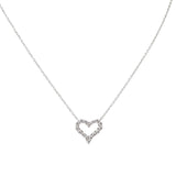 Tiffany & Co Hearts Platinum Diamond Pendant Necklace Mini