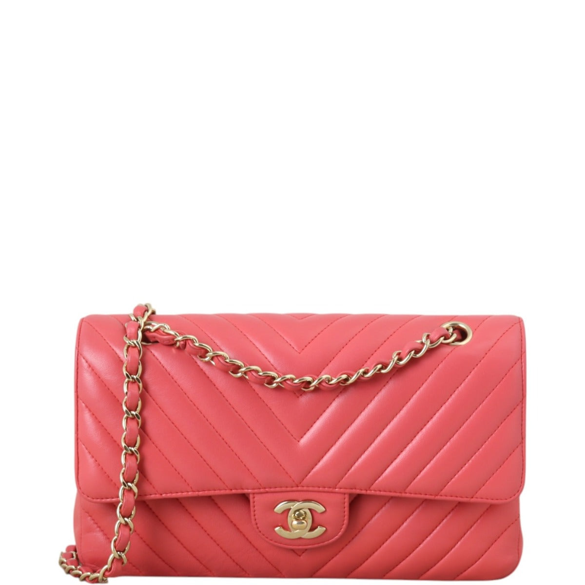 Chanel Classic Double Flap Medium Chevron Lambskin