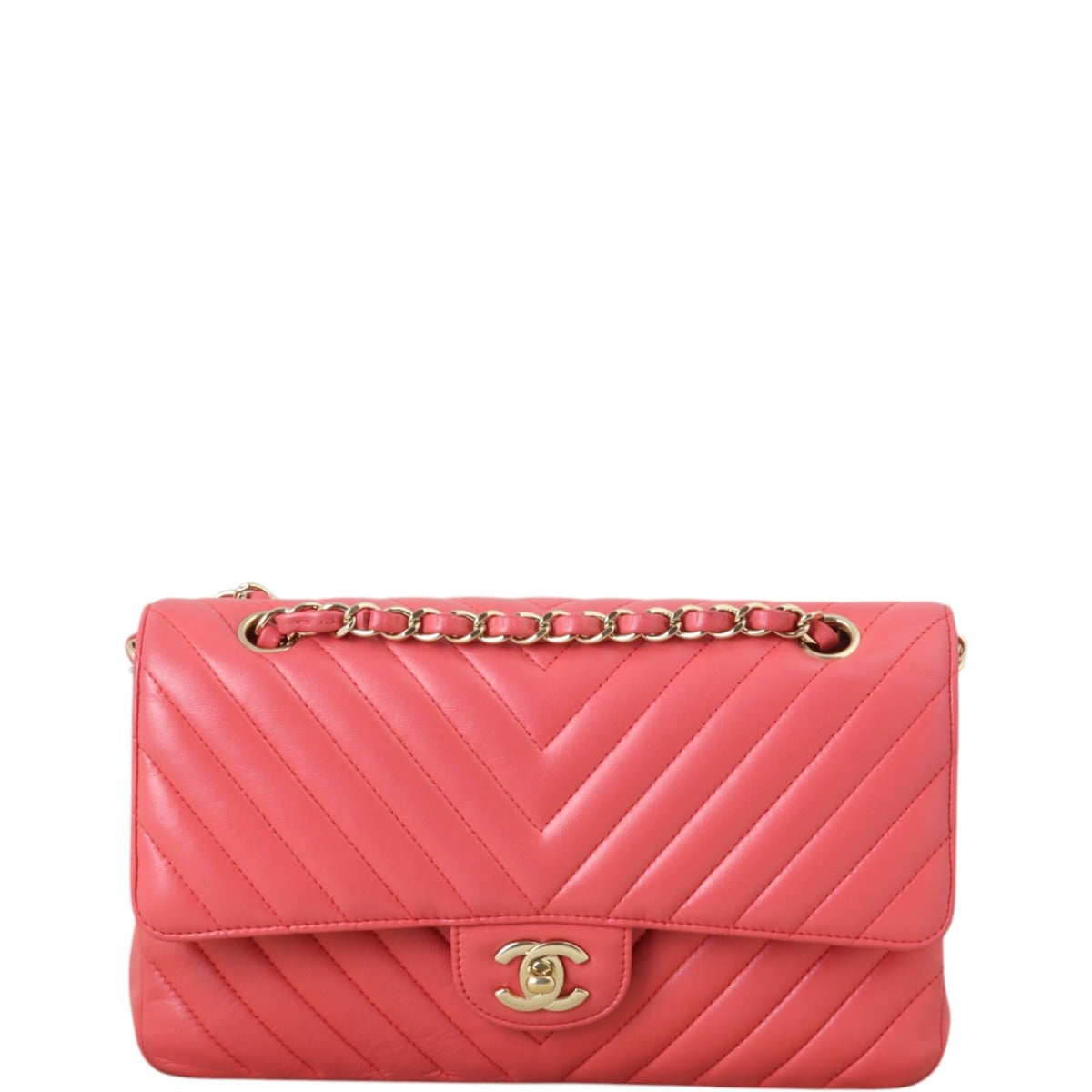Chanel Classic Double Flap Medium Chevron Lambskin