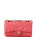 Chanel Classic Double Flap Medium Chevron Lambskin