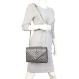 Saint Laurent Monogram Mix Matelasse Envelope Chain Bag Medium