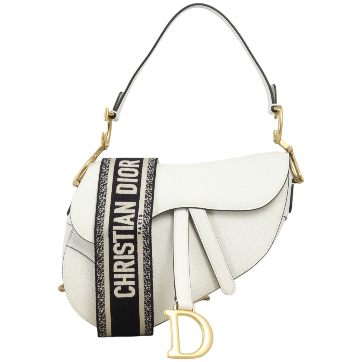 Dior Saddle Bag with Embroidered Strap